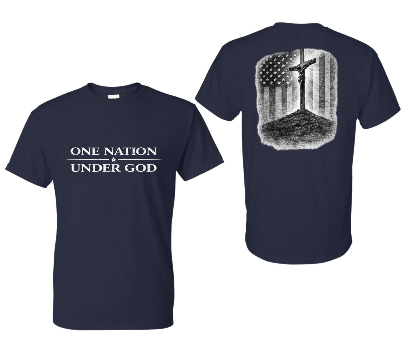 One Nation Under God |Faith & Freedom Patriotic T-Shirt