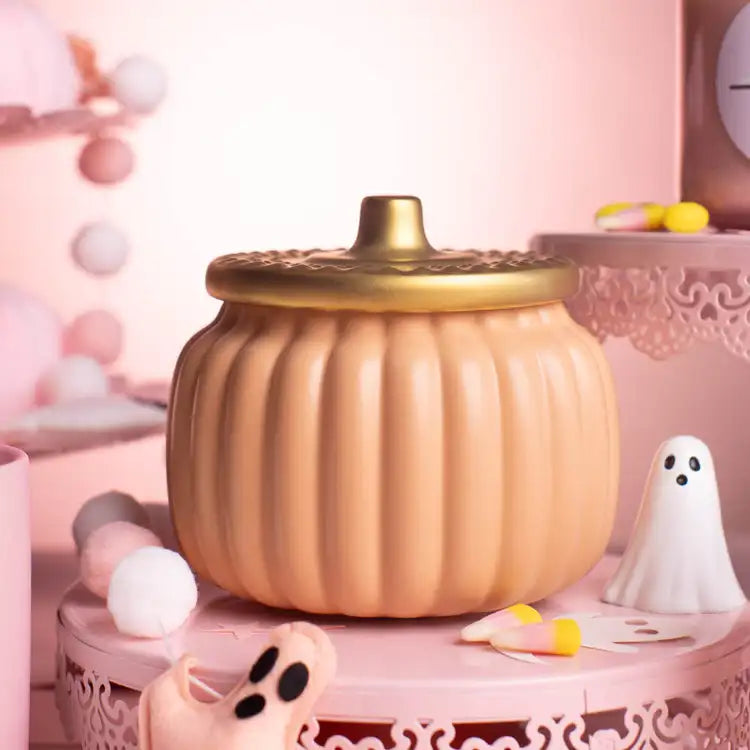 Pumpkin Pie | 24 oz Triple Wood Wick Ceramic Pumpkin Candle