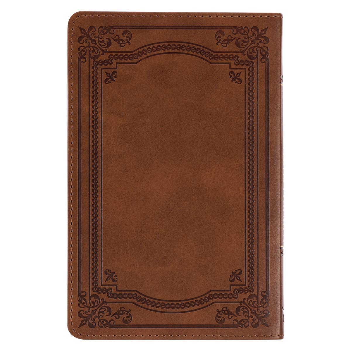 Men’s Daily Devotional — 101 Readings with Scripture, Tawny Brown Faux Leather