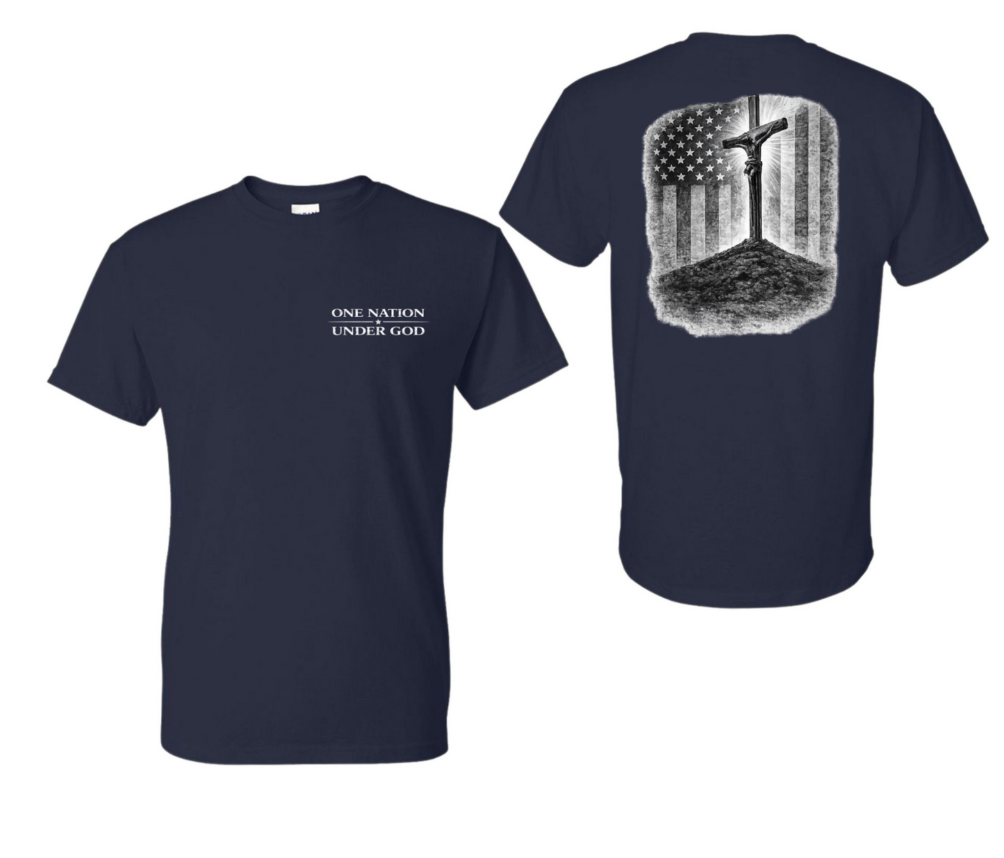 One Nation Under God |Faith & Freedom Patriotic T-Shirt