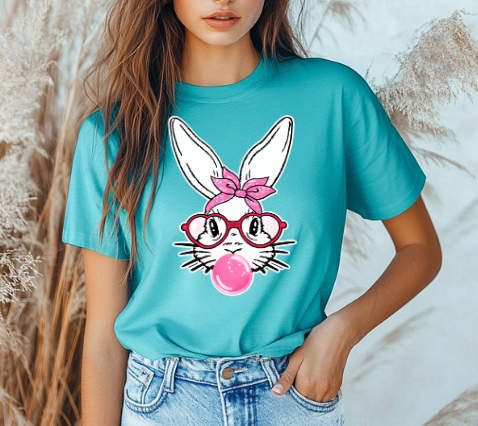 Bubblegum Bunny Tee – Bella + Canvas Unisex T-Shirt