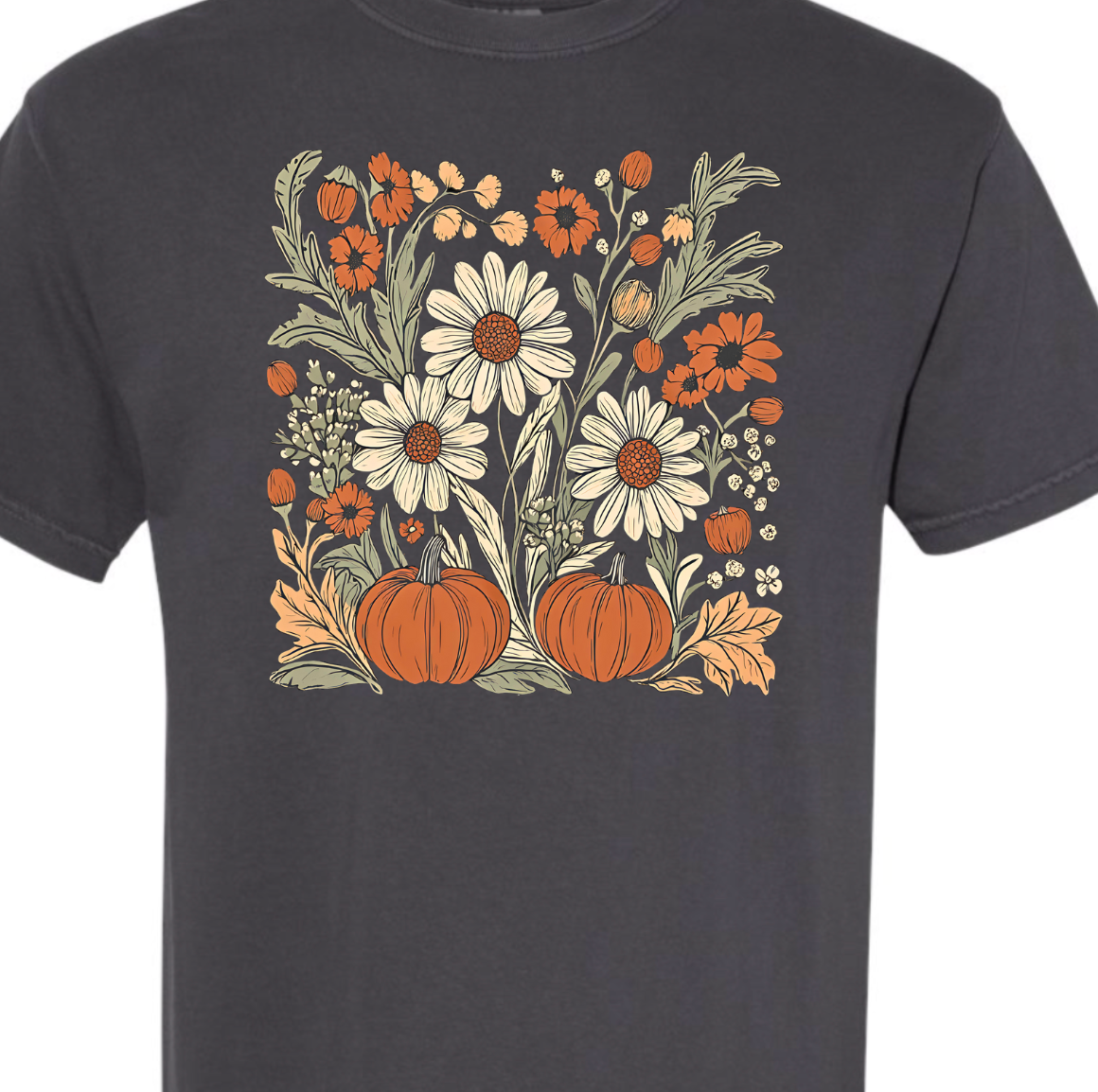 Boho Fall Floral Comfort Color Tee